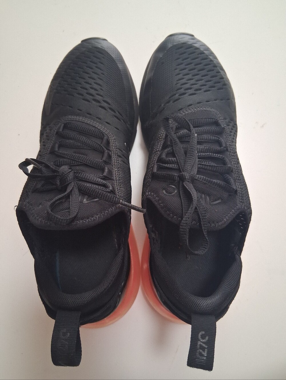 Nike Air Max 270 Black Hot Punch Men's Sneaker * Size: 8 - Picture 6 of 8